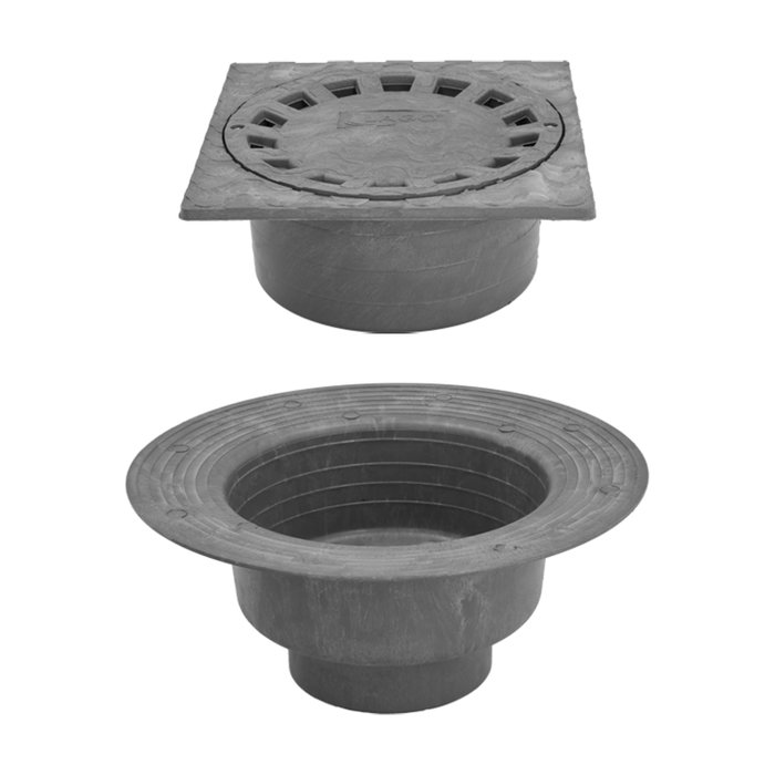 ABRISA Caldereta Sifónica PVC 200x200 / 90-110 mm