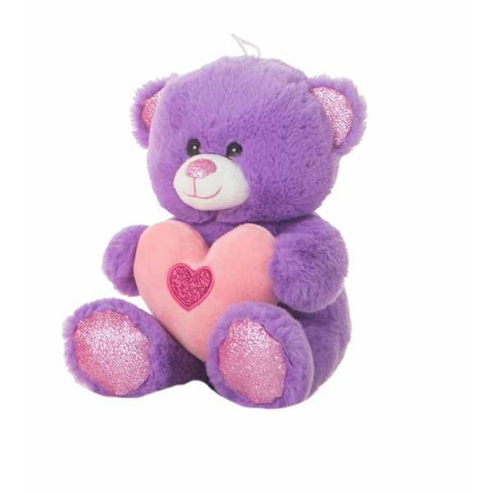 Creaciones Llopis Peluche Ours Pourpre avec Cœur 35 cm