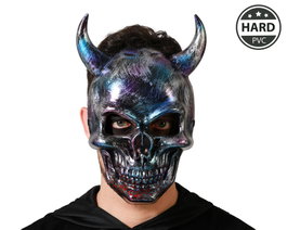 Atosa Masque de Squelette de Démon Multicolore avec Cornes
