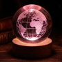 Home Deco Factory Lampe Verre Effet Boule de Cristal