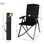 Color Baby - Chaise pliante compacte en aluminium 49x76x109 cm, pour enfant à partir de 3 ans, pliable