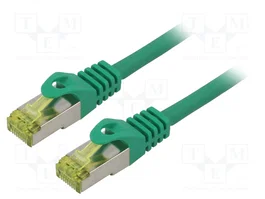 LANBERG Cordon de raccordement Cat 6a S/FTP 2m RJ45 vert