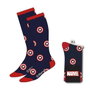 Marvel Calcetines T3845 - Chaussettes avec motifs Marvel, Taille unique 38/45 (Noir)