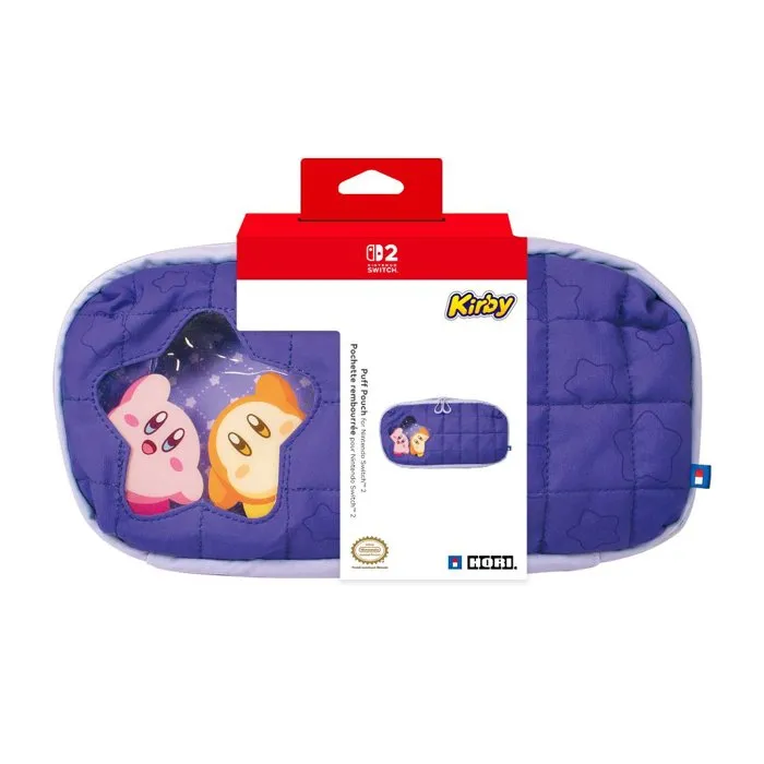 HORI Pochette de protection rembourrée Nintendo Switch 2 - Motif Kirby et Waddle Dee - Violet