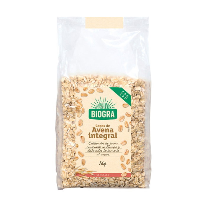 BIOGRA Flocons d'avoine épais et intégraux BIO 500 g