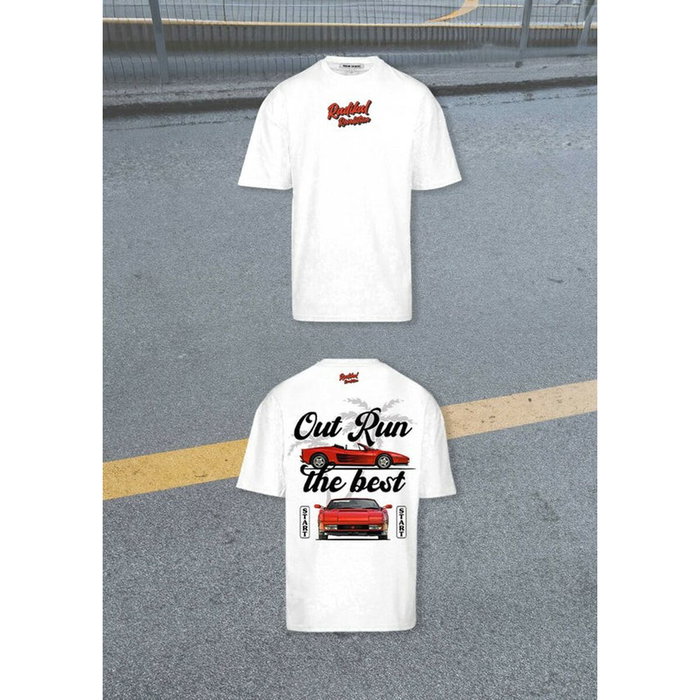 Radikal Revolution T-shirt Out Run Blanc Taille L Radikal Revolution T-shirt Out Run Blanc Taille L
