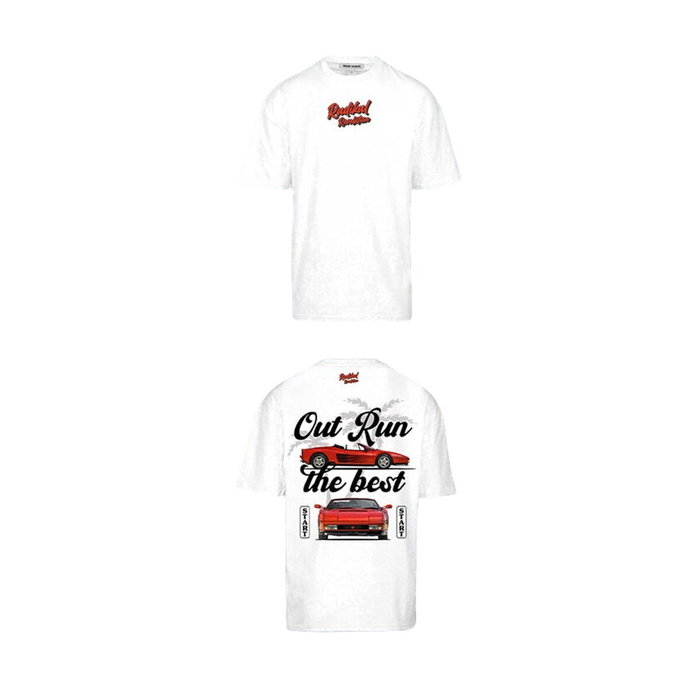 Radikal Revolution T-shirt Out Run Blanc Taille L Radikal Revolution T-shirt Out Run Blanc Taille L
