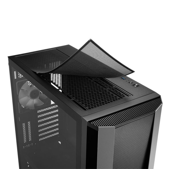 Sharkoon TG7M RGB Boîtier PC Gaming ATX Moyen Tour Noir avec 4 Ventilateurs PWM 120 mm RGB, USB Type-C Sharkoon TG7M RGB Boîtier PC Gaming ATX Moyen Tour Noir avec 4 Ventilateurs PWM 120 mm RGB, USB Type-C