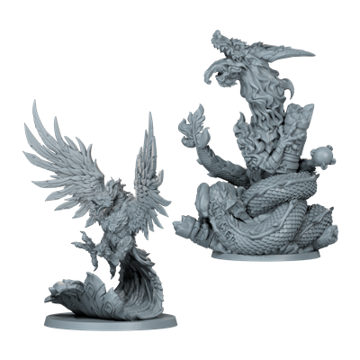 Asmodee GUF045ML Zombicide: Divine Beasts Extension Jeu de Plateau Multilingue