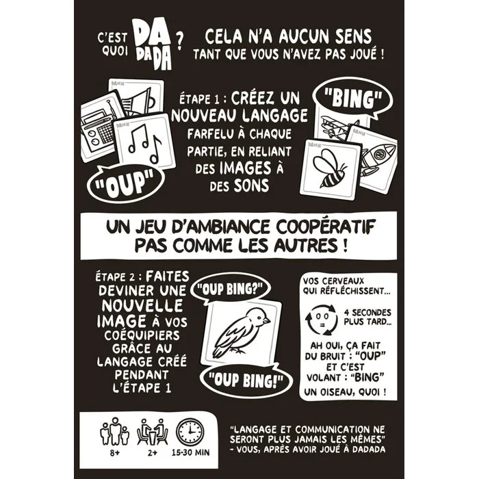 Pixiegames DaDaDa - Jeu d'ambiance coopératif et créatif