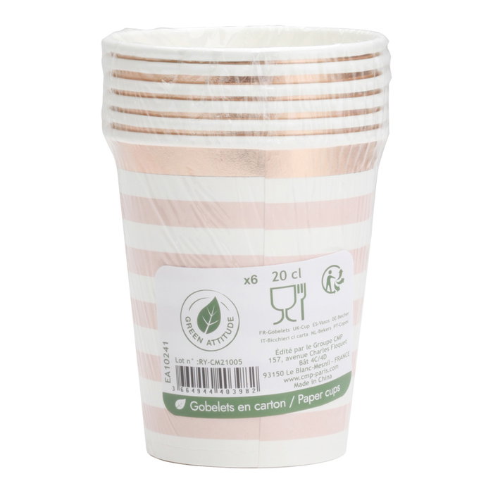 Party Time Set de 6 Vasos Papier 200 ml Party Time Set de 6 Vasos Papier 200 ml
