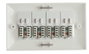 Lanview Plaque murale CAT6 4 ports Type UK 146*86mm