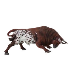 DEQUBE Toro bravo Salinero embistiendo