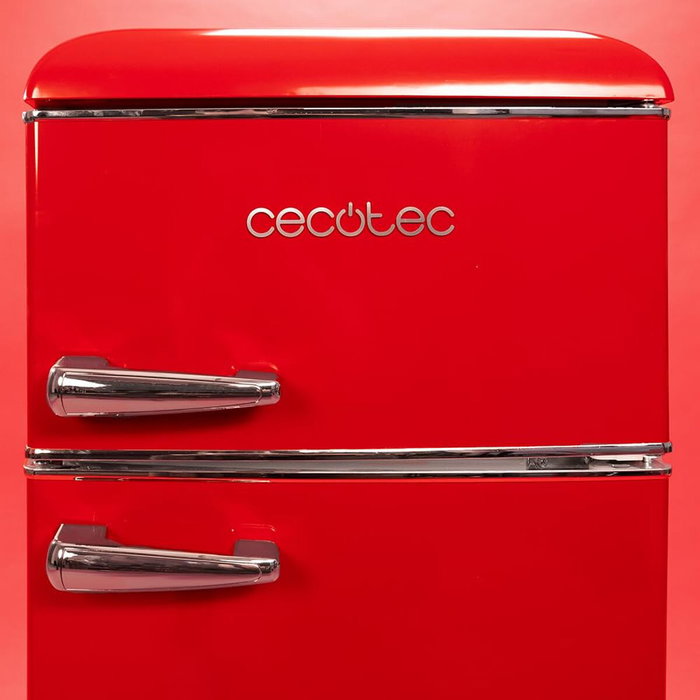 Réfrigérateur combiné Cecotec rouge 86 L Bolero CoolMarket 2D Origin 86 E LED