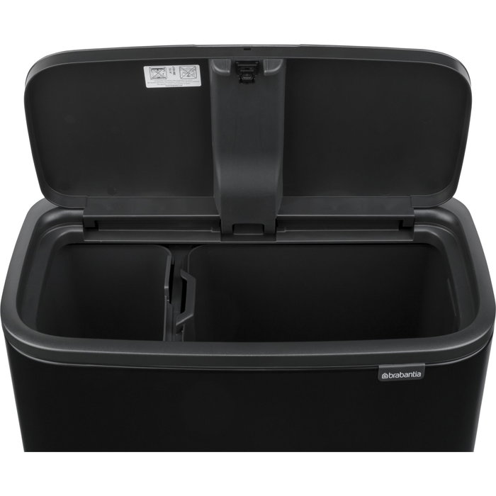 Brabantia Bo Touch Bin noir mat 11 + 23 L Brabantia Bo Touch Bin noir mat 11 + 23 L