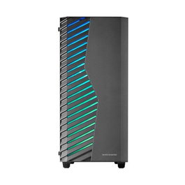 Mars Gaming MCVOLT Boîtier PC Semitorre ATX Noir Maillage Total Ventilation Cristal Armé USB-C