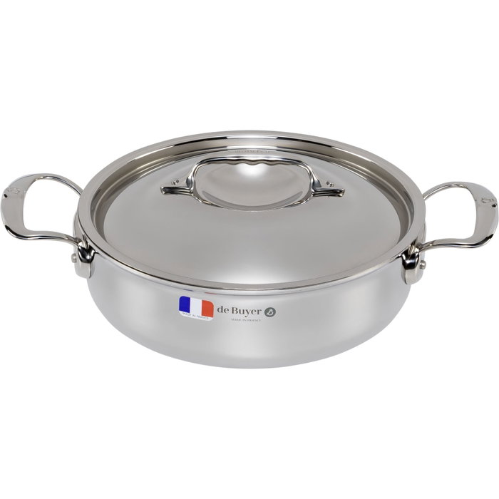 De Buyer Affinity Saucepot low avec couvercle 24 cm De Buyer Affinity Saucepot low avec couvercle 24 cm