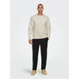 Sweat sans capuche homme Only & Sons Onsdan Unshed Reg Crew Neck Blanc