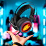 ERT GROUP - Casque de Gaming Iron Man Marvel avec Microphone Flexible, Son Surround 7.1, Éclairage LED, Câble USB et Jack de 2.2m, Diamètre 5.7cm