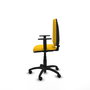 PIQUERAS Y CRESPO Chaise de bureau Aýna, tissu jaune, accoudoirs 1D