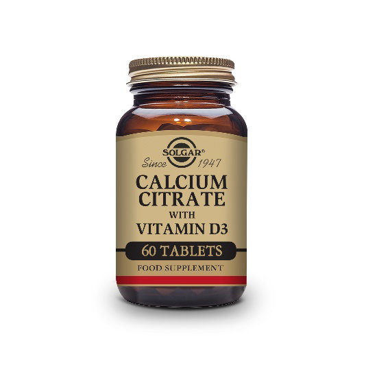SOLGAR Citrato de Calcio con Vitamina D3, 60 comprimés SOLGAR Citrato de Calcio con Vitamina D3, 60 comprimés
