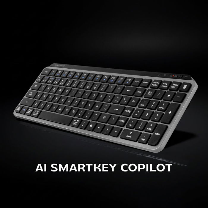 Clavier sans fil Mars Gaming MKSILENKEYSES Noir Espagnol Qwerty