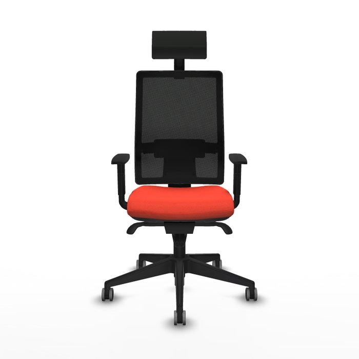 Piqueras y Crespo Chaise de Bureau Horna Orange Foncé avec Appui-tête