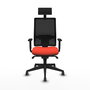 Piqueras y Crespo Chaise de Bureau Horna Orange Foncé avec Appui-tête