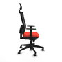 Piqueras y Crespo Chaise de Bureau Horna Orange Foncé avec Appui-tête