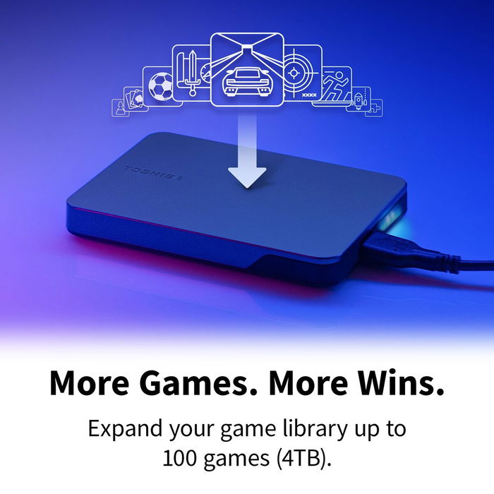 Disque Dur Externe Toshiba HDTX240EK3CA Noir 4 TB HDD Coquillage Magnétique