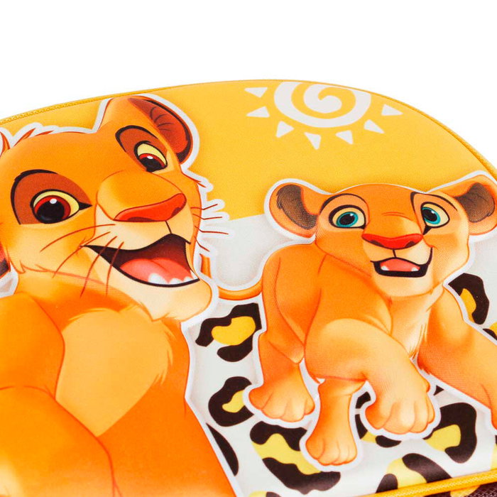 KARACTERMANIA Sac à goûter porté épaule 3D Le Roi Lion Disney Africa - 20x25.5x10 cm avec sangle réglable 120 cm et fermeture éclair
