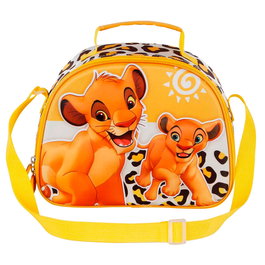 KARACTERMANIA Sac à goûter porté épaule 3D Le Roi Lion Disney Africa - 20x25.5x10 cm avec sangle réglable 120 cm et fermeture éclair