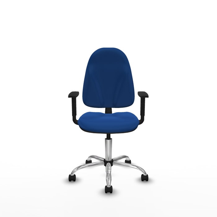 PIQUERAS Y CRESPO Chaise de bureau Algarra, simili cuir bleu, mécanisme de contact permanent PIQUERAS Y CRESPO Chaise de bureau Algarra, simili cuir bleu, mécanisme de contact permanent