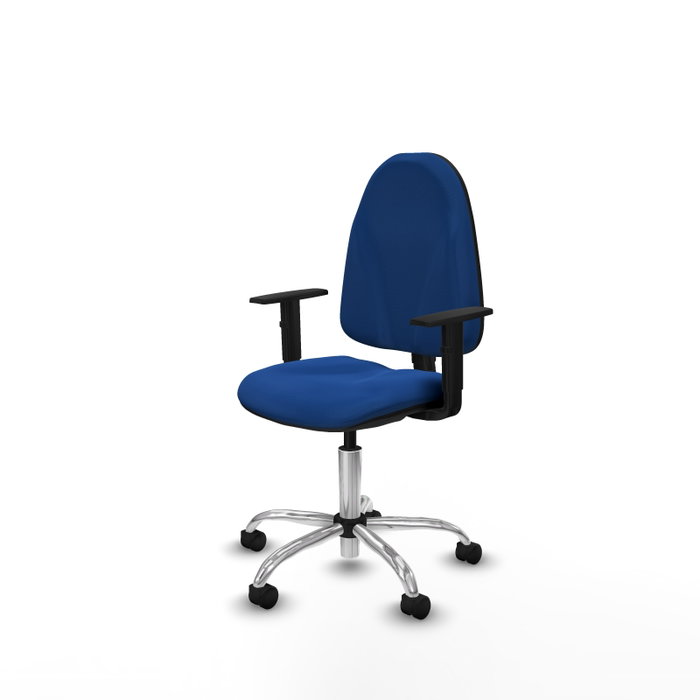 PIQUERAS Y CRESPO Chaise de bureau Algarra, simili cuir bleu, mécanisme de contact permanent PIQUERAS Y CRESPO Chaise de bureau Algarra, simili cuir bleu, mécanisme de contact permanent