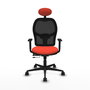 Piqueras Y Crespo Chaise de bureau Jorquera, Sincro/Traslack, Orange foncé et Noir