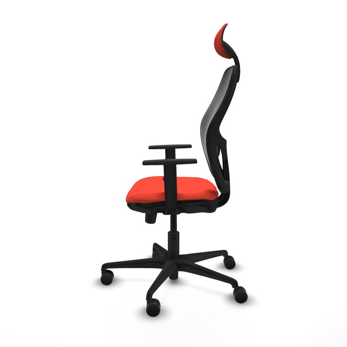 Piqueras Y Crespo Chaise de bureau Jorquera, Sincro/Traslack, Orange foncé et Noir Piqueras Y Crespo Chaise de bureau Jorquera, Sincro/Traslack, Orange foncé et Noir