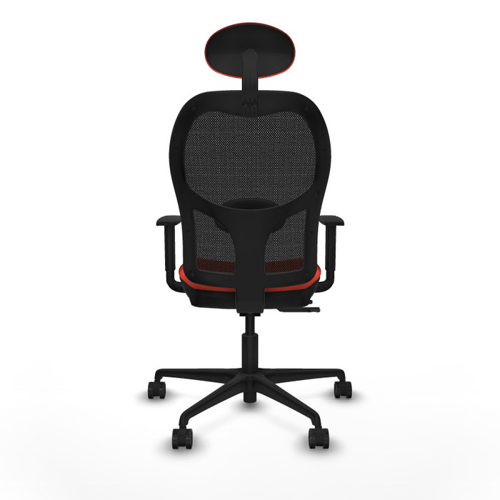 Piqueras Y Crespo Chaise de bureau Jorquera, Sincro/Traslack, Orange foncé et Noir Piqueras Y Crespo Chaise de bureau Jorquera, Sincro/Traslack, Orange foncé et Noir
