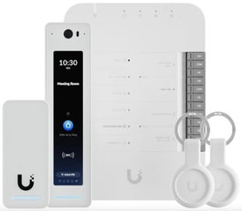 Ubiquiti Kit de Sécurité Professionnel UniFi Access avec 2 Lecteurs G2 (Entrée/Sortie), Hub pour Porte et 2 Badges Clé