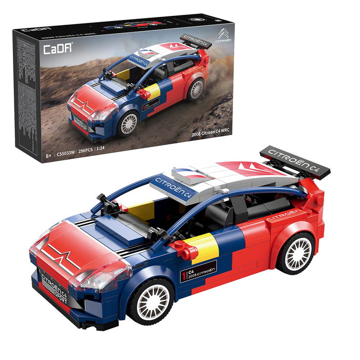 Deqube Citroën C4 WRC 2008 1:24 – 296 Pièces C55033W Cada – Maquette avec notice anglais portugais espagnol Deqube Citroën C4 WRC 2008 1:24 – 296 Pièces C55033W Cada – Maquette avec notice anglais portugais espagnol