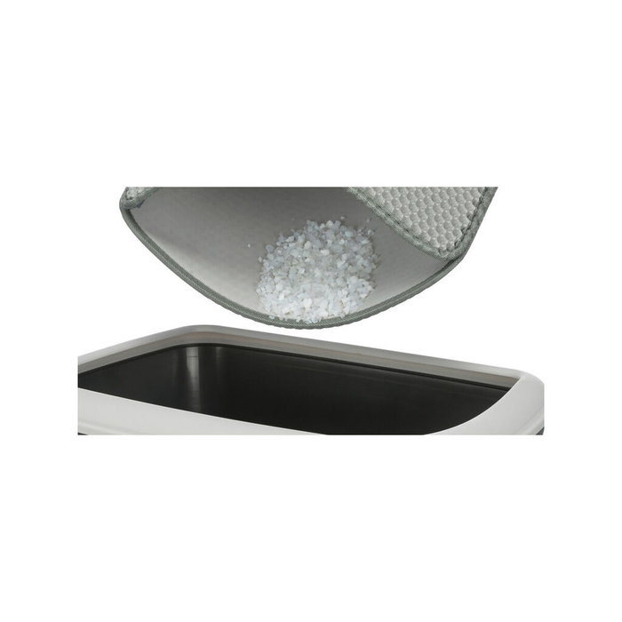 Tapis de Litière pour Chat Trixie Gris Feuille de Mousse 40 × 55 cm