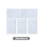 GSC Evolution Set de 5 feutres adhésifs carrés 28x44mm - Blanc