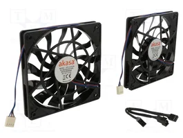 Akasa Ventilateur Axial 120x120x15mm 12VDC Noir