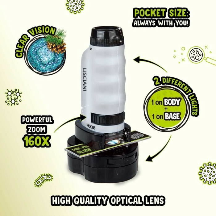 Lisciani Giochi IMAGENIUS DISPLAY Micro-Microscope Portable
