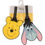 PEERS HARDY Set de 2 Étiquettes de Bagage en Silicone Résistant à Thème Winnie the Pooh Disney