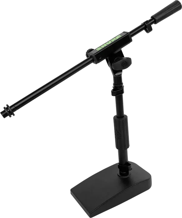SBG Pied de Microphone Compact avec Hauteur Réglable 330-406 mm Acier Noir