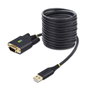 Startech Adaptateur USB-A vers RS232 DB9 3m Noir