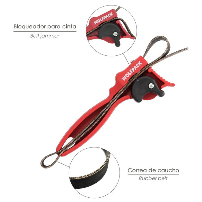 Wolfpack Linea Profesional Clé à sangle 5 à 16 cm