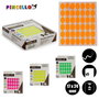 PINCELLO Étiquettes Adhésives Ovales 17x24mm S4, Pack de 120