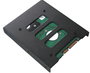 CoreParts Kit de fixation pour disque dur 2.5" et 3.5" - Support de montage HDD/SSD