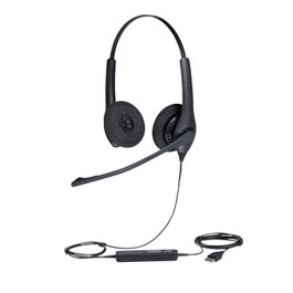 Jabra BIZ 1500 Duo Micro-casque filaire USB Noir